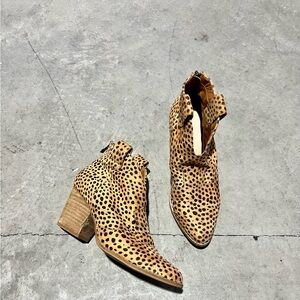 Leopard Print Ankle Boots